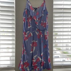 Blue with flowers Express dress